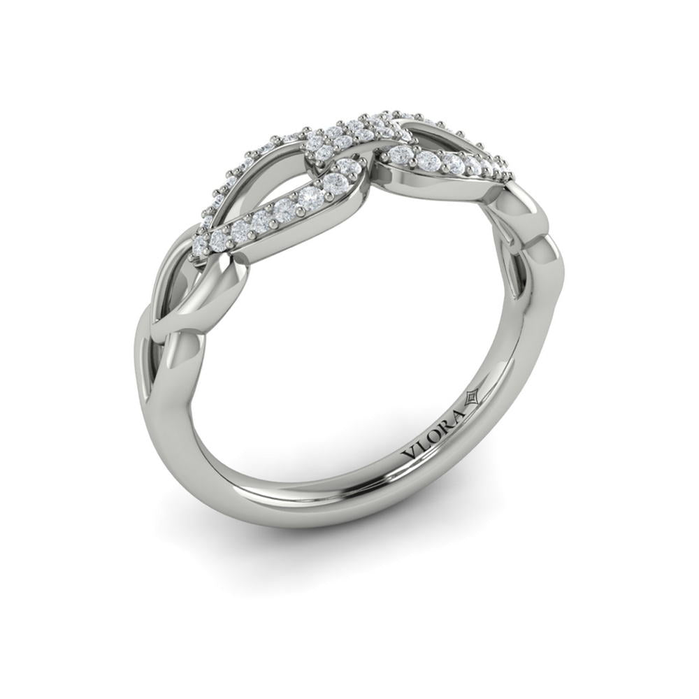 Diamond Double Open Tear Drop Link Bracelet