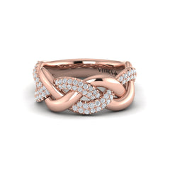 Alternating Diamond Twist Ring