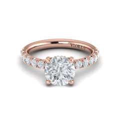 Classic Hidden Halo Engagement Ring