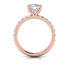 Classic Hidden Halo Engagement Ring