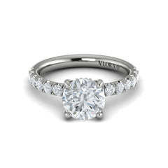 Classic Hidden Halo Engagement Ring