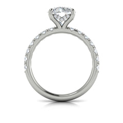 Classic Hidden Halo Engagement Ring