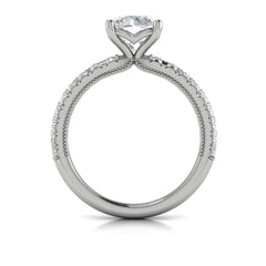 Classic French Pave Engagement Ring