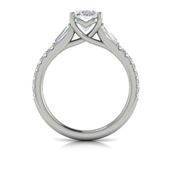 Luminous Oval Engagement Ring