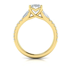 Luminous Oval Engagement Ring