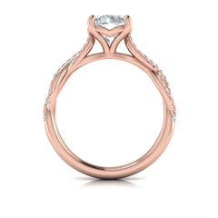 Woven Strands Engagement Ring