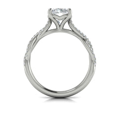 Woven Strands Engagement Ring