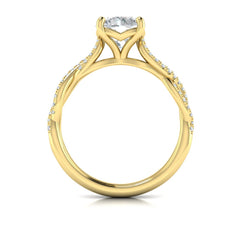 Woven Strands Engagement Ring