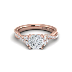Entwined Round Engagement Ring