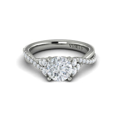Entwined Round Engagement Ring
