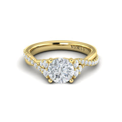 Entwined Round Engagement Ring