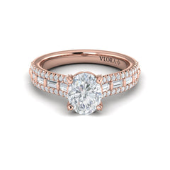 Grand Cathedral Oval Diamond Engagement Ring