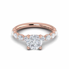 Graceful Round Diamond Engagement Ring