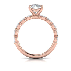 Graceful Round Diamond Engagement Ring