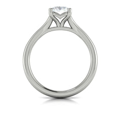 Solitaire Emerald Cut Engagement Ring