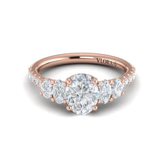 Quintet Oval Engagement Ring
