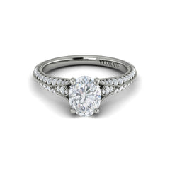 Vintage Splendor Oval Split Shank Engagement Ring