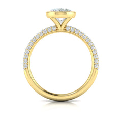 Harmony Oval Bezel Engagement Ring