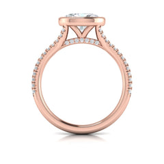 Horizon Oval Bezel Engagement Ring