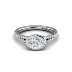 Horizon Oval Bezel Engagement Ring