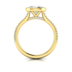 Horizon Oval Bezel Engagement Ring