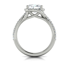 Embrace Halo Oval Engagement Ring