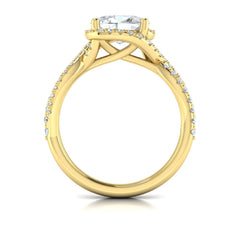 Embrace Halo Oval Engagement Ring