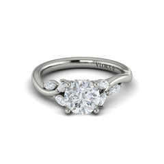 Flora Hidden Halo Engagement Ring