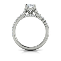 Timeless Reflection Oval Engagement Ring