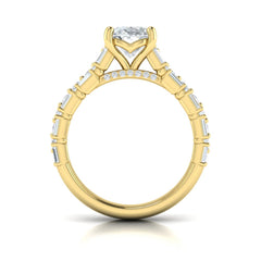 Opulent Oval Engagement Ring