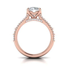 Intricate Round Engagement Ring