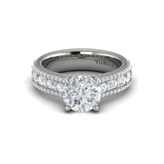 Intricate Round Engagement Ring