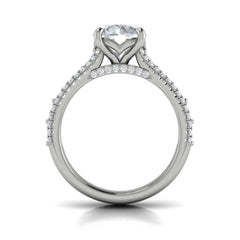 Intricate Round Engagement Ring