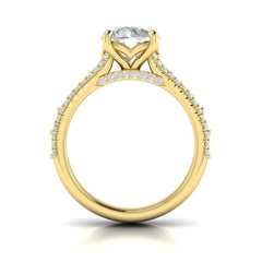 Intricate Round Engagement Ring