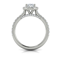 Timeless Oval Halo Engagement Ring