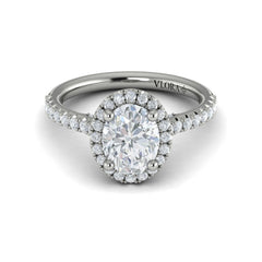 Timeless Oval Halo Engagement Ring