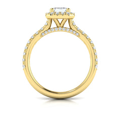 Timeless Halo Emerald Cut Engagement Ring