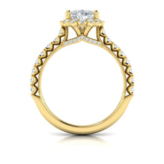 Timeless Pear Halo Engagement Ring