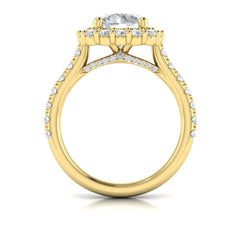 Bloom Halo Round Engagement Ring