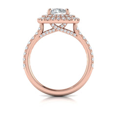 Delicate Double Halo Engagement Ring