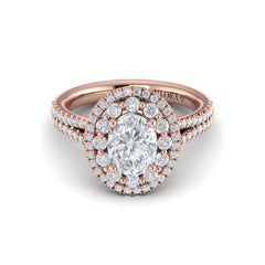 Grand Double Halo Oval Engagement Ring