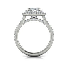 Grand Double Halo Oval Engagement Ring
