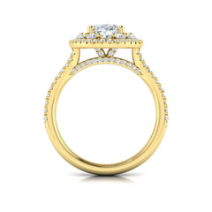 Grand Double Halo Oval Engagement Ring
