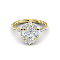 Harmony Halo Oval Engagement Ring