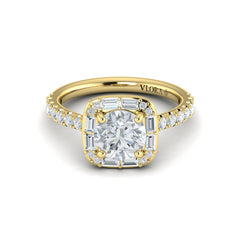 Intricate Halo Engagement Ring