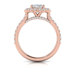 Horizon Halo Oval Engagement Ring