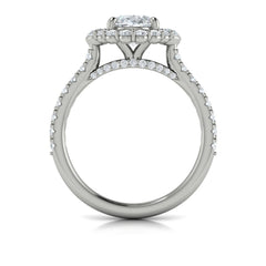Horizon Halo Oval Engagement Ring