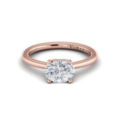 Horizon Oval Solitaire Engagement Ring