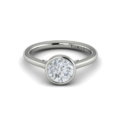 Singular Round Bezel Engagement Ring