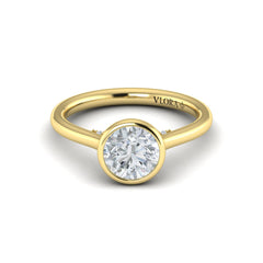Singular Round Bezel Engagement Ring
